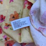 Wild Fable Short Dress Size XXL Yellow Floral Print Smocked Splits Cottagecore Photo 7