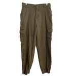 Aeropostale Womens L Jogger Cargo Pants High-Rise Cinched Twill Balloon Casual Photo 1