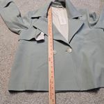 Goelia Womens Mint Green Crop Trench Coat Sz XL US 10 NWT‎ Photo 5
