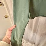 Elegant Olive Long Sleeve Crop Top Green Size M Photo 2