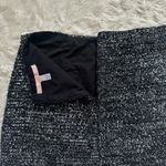 Anthropologie Hutch Skirt Mini Metallic Tinsel Sequins Shimmer Black Silver M Photo 4