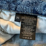 J Brand  Skinny Leg Jeans Paisley Print Size 25 or 2 Light Photo 4