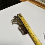 Handmade Hand Crafted Artist Signed Flower In A Pot Brooch Pin Photo 1