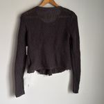 Free People NEW Femme Fatale Knit Moto Zip Cardigan Open Knit Sweater Small Photo 3