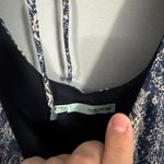 Maurice's Blue & White Paisley Print Bell Sleeve Mini Dress Boho Women's Size Large Photo 4