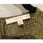 Anthropologie LE LIS Confetti Olive Green Jumpsuit  Photo 3