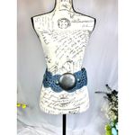 8 Other Reasons  Montana Stallion Belt Studded Blue Denim 43" Photo 4
