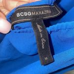 BCBGMAXAZRIA  sapphire blue halter romper/. Size Medium. Photo 2