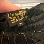 Linsiano Vintage 2pc 100% Silk Beaded Cocktail Dress Size Small Black Photo 3