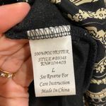 Blu Pepper Black Paisley Print Mini Shift Dress Sz L Photo 4