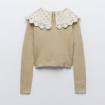 ZARA Green Marl Combination Knit Sweater Top Photo 4