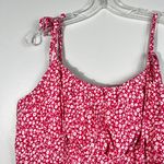 SheIn x SKY Red Floral Backless Plus Size Fit & Flare Summer Dress Plus Size 1XL Photo 1