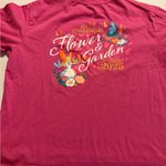 Disney  Parks Epcot Flower & Garden Festival Shirt Alice Wonderland Pink 2025 M Photo 0