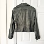 BB Dakota  Olive Green Faux Suede Not Your Baby  Moto Motorcycle Jacket Zip Small Photo 9
