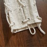 BY ZENDAYA écru lace up pants / sweatpants, size L, NWOT Size L Photo 11