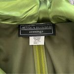 Jessica Howard  Evening Jessica Evening Iridescent Green Chiffon Blouse Photo 9