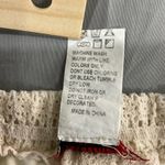 Vivid Collection Shorts Womens M Crochet Boho Coquette Cotton Knit Lined Ivory Tan Size M Photo 4