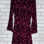 & Other Stories & Other Stories NWT Burgundy Leopard Print Long Sleeve Dress Size 4 Photo 2