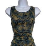 White Stag Vintage blue, green and yellow paisley print sparkly tank top Photo 0