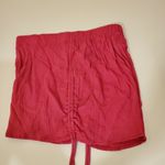 La Gypsy Pink Rayon Shorts With Bungee Strings On Side Junior Medium Photo 2