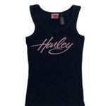 Harley Davidson  Black Ribbed Tank Top  Photo 0