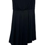 White House | Black Market WHBM Black Strapless Asymmetrical Hem Jersey Dress 8 Photo 1