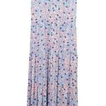 Poupette St. Barth Clara Maxi Dress Blue Bloom Floral Long Women’s Size Medium Photo 9