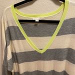 Gap  Striped Wool Blend Dolman Sleeve V-Neck Sweater Size L New W/O Tag Photo 3