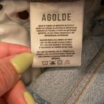 AGOLDE Riley Button Fly High Rise Straight Fit Distressed Jeans Women's size 29 Photo 3