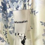 Reformation 🆕  Pernille Floral Print Silk Maxi Dress Lupine Blue Sz S Photo 4