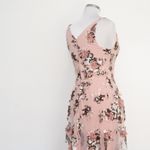 Dress the Population - New! Sidney Floral Appliqué Mesh Gown Photo 11