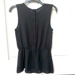 Theory Jethria black silk sleeveless top Photo 5