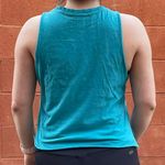 Forever 21 Turquoise Distressed Tank Top Photo 2