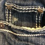 Ymi  Dark Wash and White Stitching  Straight Leg Jeans Photo 6