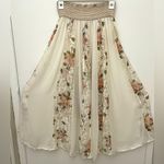 Free People  New Romantics Floral Godet Duster Skirt Vintage Rare size XS Photo 4