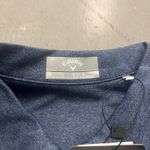 Callaway  Women's Large  Navy Opti-Dri 1/4 Zip Golf Short Sleeve Polo Shirt Photo 2