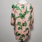 Target The Webster At Pink Green Palm Leaf Blouse Size Small Photo 3