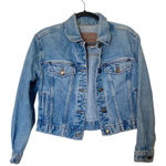 Liz Claiborne Vintage  Light Wash Blue Jean Denim Jacket Size Small Photo 0