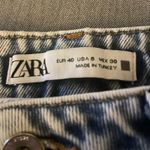 ZARA  Petite Light Wash Straight Leg Jeans Photo 3