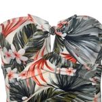 Kona Sol ™ Pique Bandeau High Coverage One Piece Swimsuit Tropical Size Small Photo 5