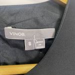 Vince  Classic Black 100% Silk Sleeveless Dress Photo 7