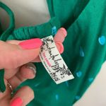 Free People Polka Dotted Green/Blue Slip Dress Photo 1