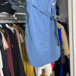 Akris  chambray denim style zip front belted cinch waist dress 6 Photo 8