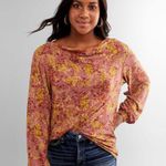 Buckle Black NWOT Floral Wide Cowl Neck Long Sleeve Photo 2