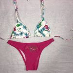 Recco Brazilian bright floral print bikini Pink Size M Photo 1