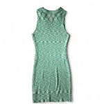 Almost Famous Green Mini Dress Sleeveless Knit Plaid Bodycon Party Photo 2