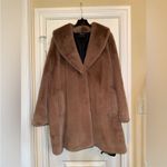 Donna Karan NWT Brown Faux Fur Coat Donna karen size XL Photo 2