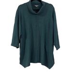 J. Jill Pure Jill teal shark bite cowl neck tunic sweater xs Blue Photo 1