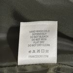 Jun & Ivy  size small olive green vegan faux leather mini skirt side pockets Photo 7