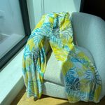 Love University Floral Crop Top and Bottom in Yellow and Blue Size M Photo 3